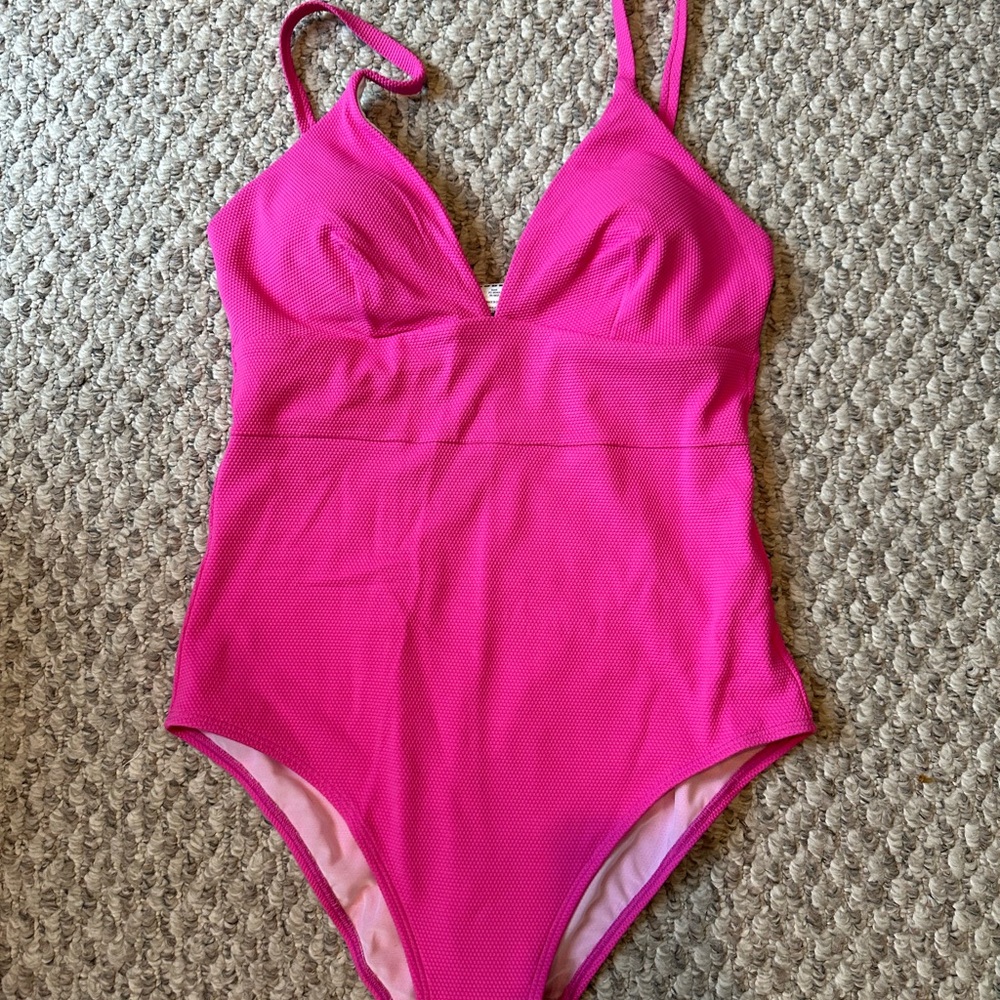 NWT- Boden Vibrant Pink One-Piece Swimsuit- size 10 (US)